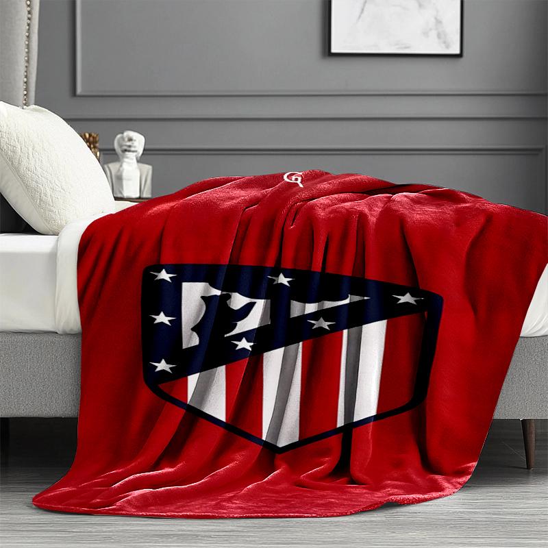 Coperta con Stampa Atletico Madrid - Morbida e Confortevole, per Camera da Letto, Viaggio, Divano, Decorazione per la Casa - Regalo di Compleanno o Natale per un Amico