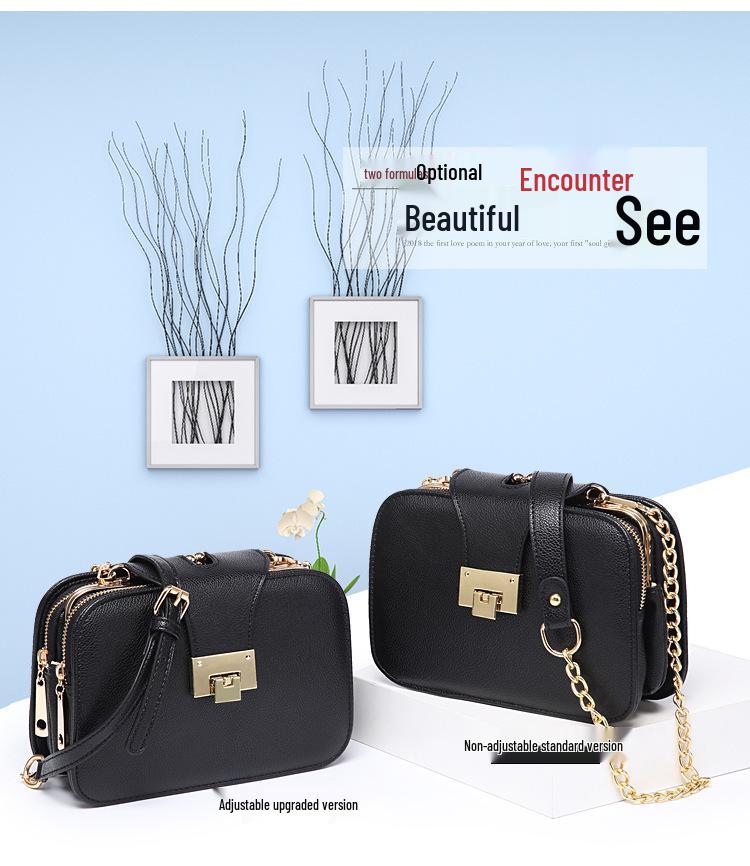Korean Style Versatile Three-Layer Chain Crossbody Bag - Spring 2019