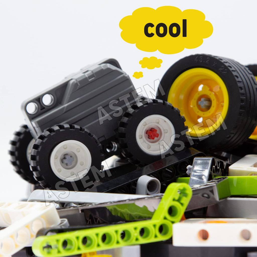 ASTEM 413PCS Plus Technik Teile Rückziehmotor Achsstifte Ersatz Bausteinteile Normale Größe mechanische Teile umfassen Steine, Buchsen und