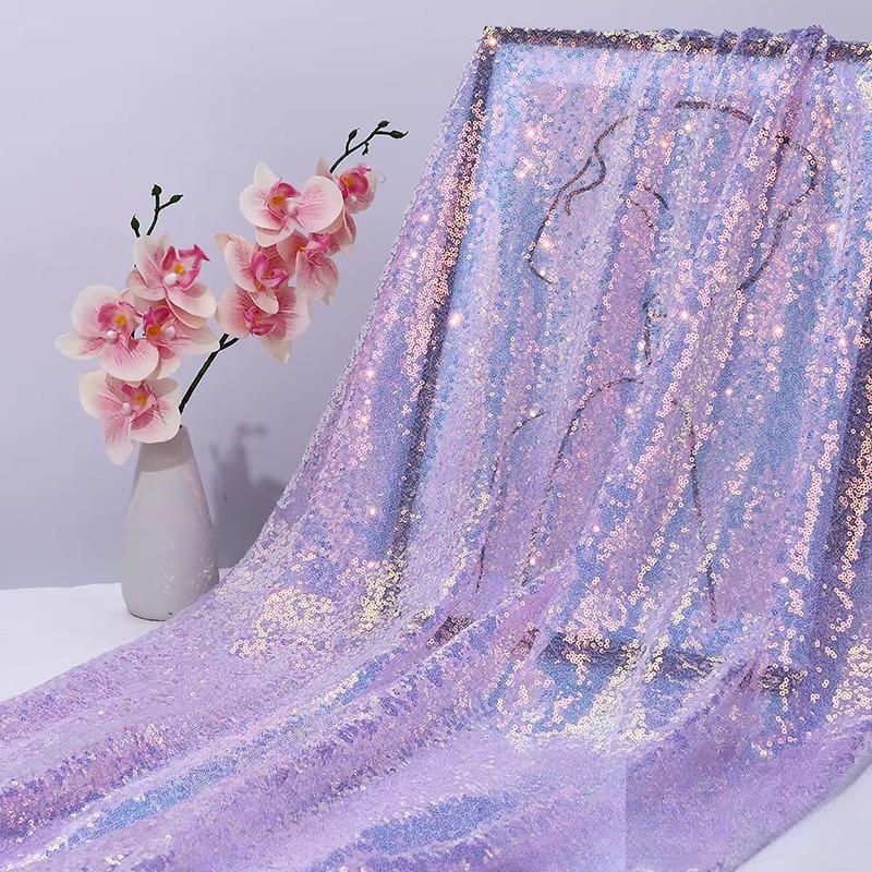 Tkaniny cekinowe i zagęszczone tkaniny siatkowe 100x150cm są używane do odzieży bankietowej, dekoracji scenicznych i tkanin DIY do sesji zdjęciowych