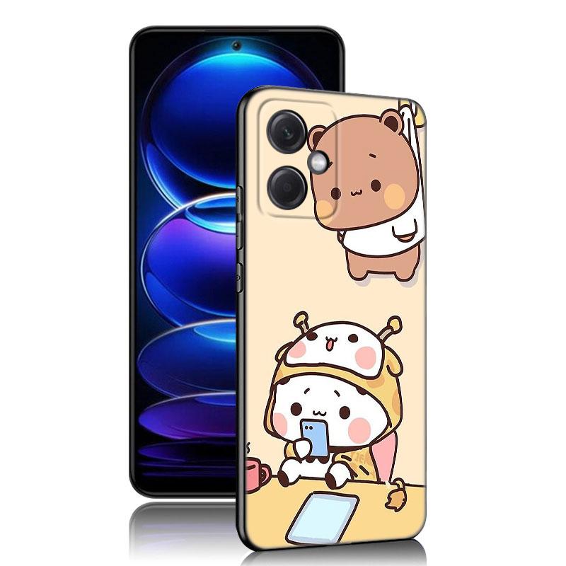 

Милый черный силиконовый чехол BuBu DuDu для телефона Xiaomi Redmi Note 10 11 11S 12 13 4G 8 9 11T Pro 5G Plus 8T 9S 10S 12S Redmi Note 11S 4G