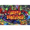 80er 90er Kulisse Partydekorationen Retro Hängendes Banner Zurück in die 80er 90er Hip Hop Graffiti Wand Fotokulisse Foto