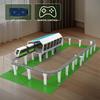 Mould King 12040 Italian Marconi Express Light Rail Train Model Building Block Remote Control and App Dual Diesel Locomotive Train Model for Kids Kit,