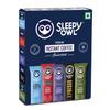 Sleepy Owl Pack of 10 Premium Instant Coffee Sachets | 2g Each - Flavoured Coffee Pouch | 5 Delicious Flavours - Original/Hazelnut/French Vanilla