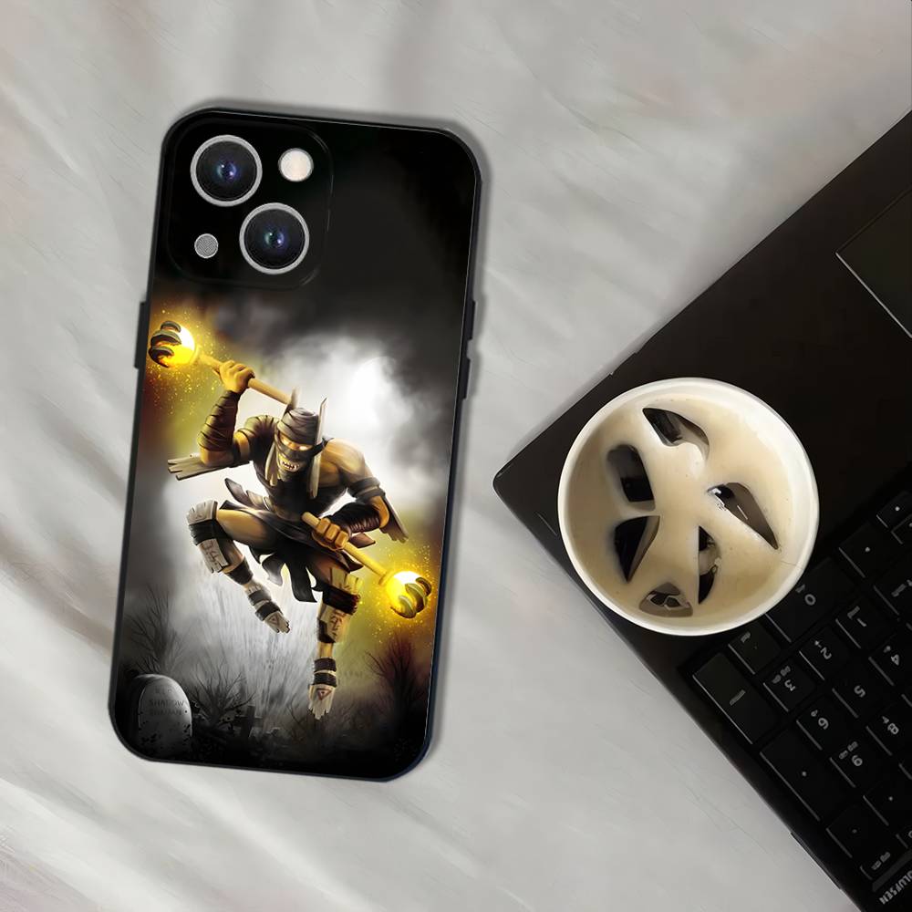 D-Dota 2 Cool Game Wear-resistant Phone Case For iPhone 17,16,15,14,13,12,11,Pro,XS,Max,XR,Plus,E,SE4,Mini Black Soft Cover