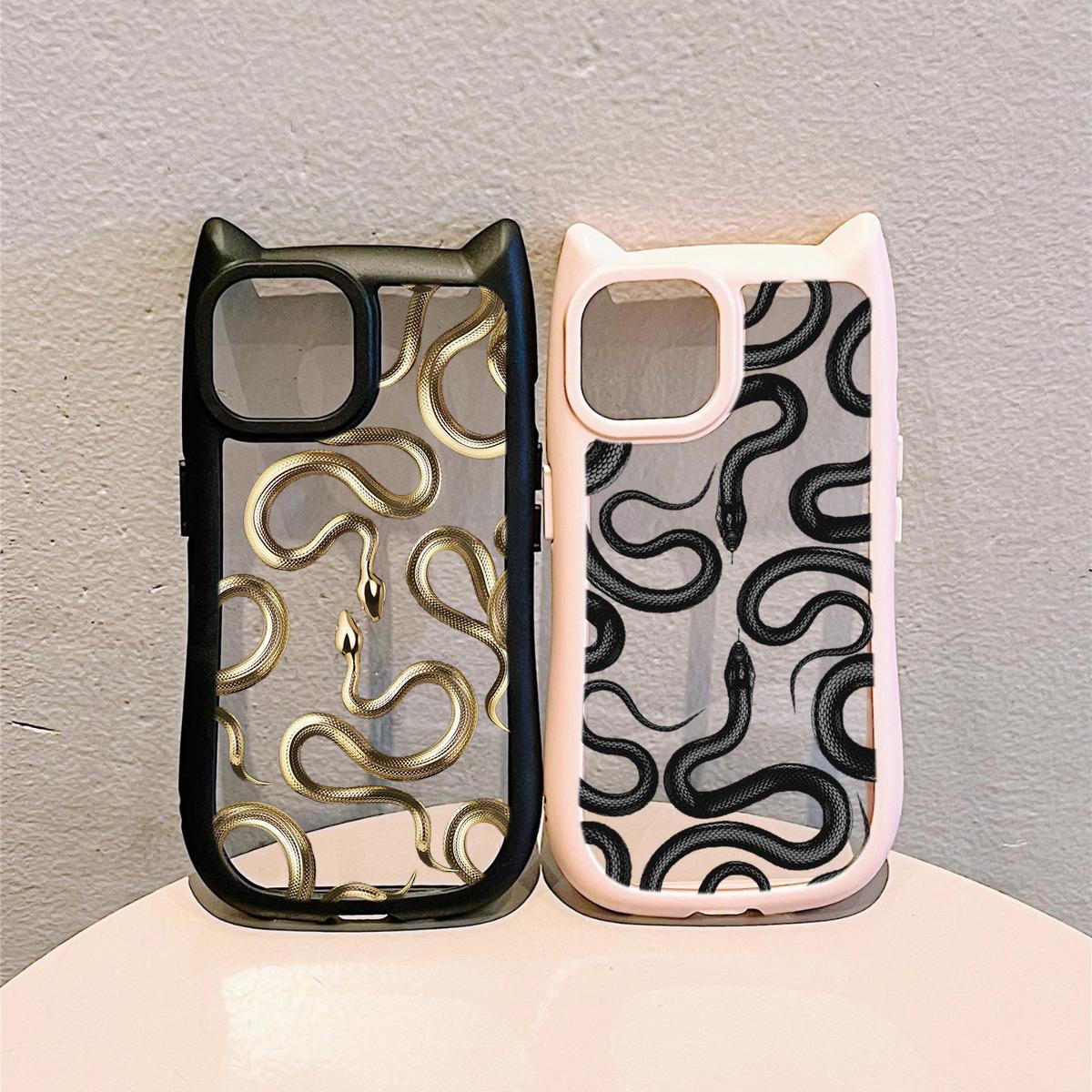 Мягкие чехлы для телефонов с кошачьими ушками для iPhone 16 15 13 12 11 Pro Max 14 Plus — фото 8