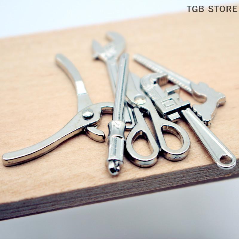 1Setul 1:12 Mini Set Unelte Aliaj Reglabil Cheie Cleste Casă de Păpuși Machetă Miniatură Reparare Recuzită Scenă Decor Casă de Păpuși Jucării Cadou