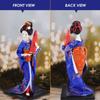 GANAZONO Japanese Doll, Dancing Maiko Geisha Doll, Japanese Souvenir, Present, Decoration, Room Decoration, 30cm (Gray)