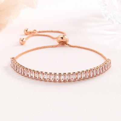 925 Sterling Silver Bracelet Butterfly Pendant Zircon Crystal Adjustable Bracelet For Women Jewelry