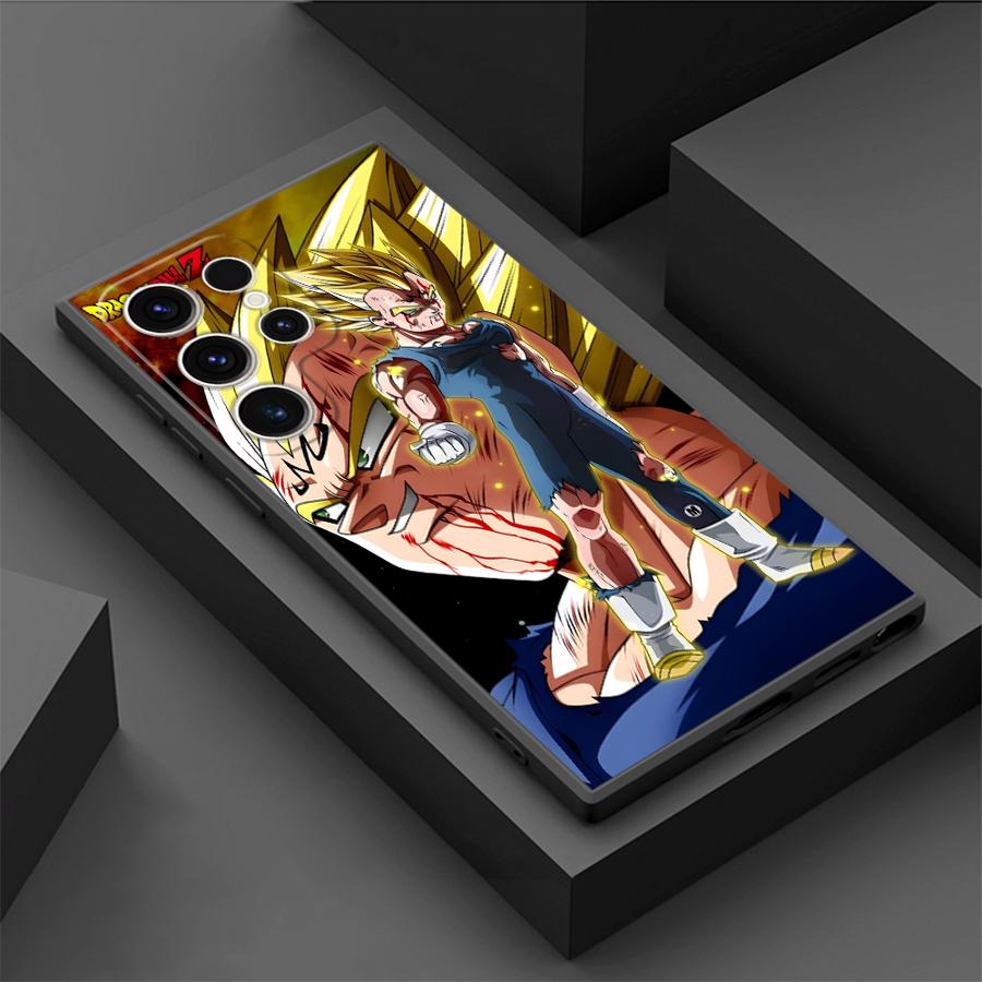 

Dragon Ball Cool Saiyan Vegeta Black Soft Shell Case for Samsung Galaxy S24Ultra S20 FE S22 Plus S23 FE S24 S25 Ultra S21+ S21 Galaxy S25