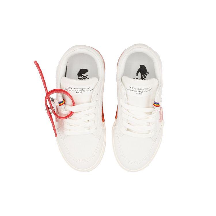 OFF-WHITE Vulc Low White Red (Kids) Kids Sneakers OGIA001F21FAB0010125