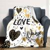Love Hearts Home Customize Your Name Blankets Soft And Cozy Lightweight Versatile For All Seasons Perfect For Picnics Sofa Office Bed Living Room