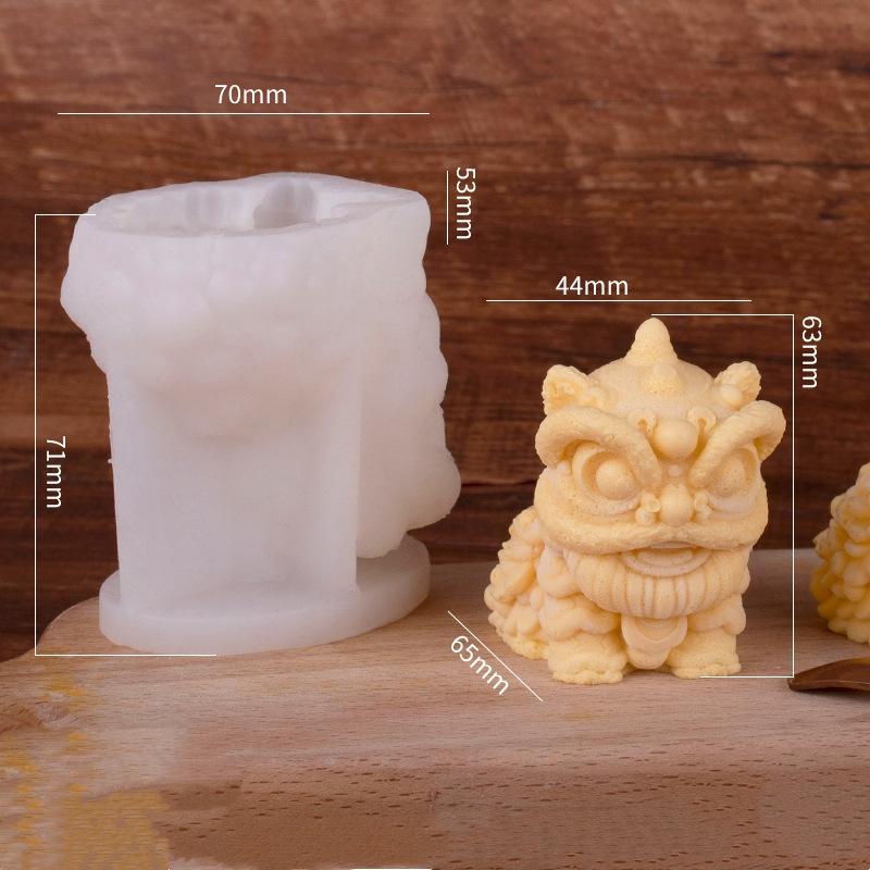 

Lion Dessert Mold Dishwasher Safe Waking Lion Mousse Cake Silicone Mold Baking Mold Heat-Resistant For Jungle-Themed Event