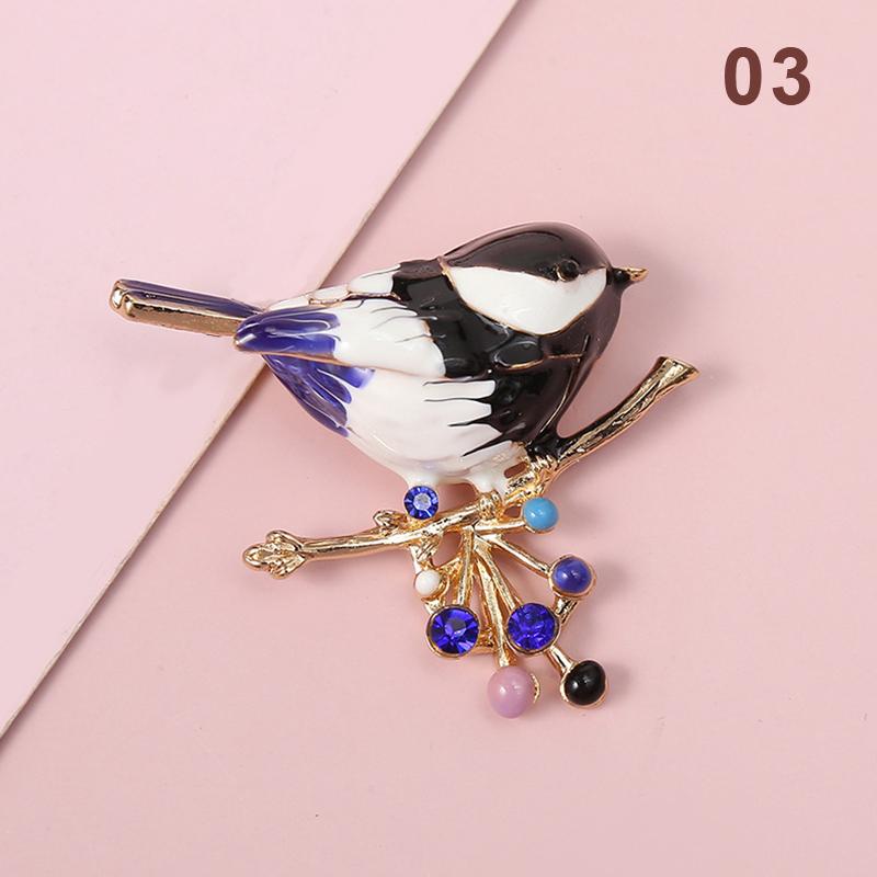 Women Party Animal Jewelry Accessories Quality Bird Brooch Multicolor Enamel Pin Women Girls Daily