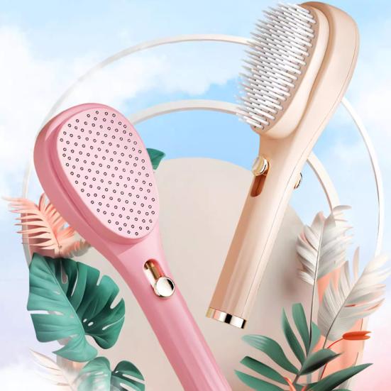 Retractable Self-Cleaning Hair Brush Scalp Massage Anti-static Air Cushion Comb Portable Travel Men Women Hair Detangling Styling Brush