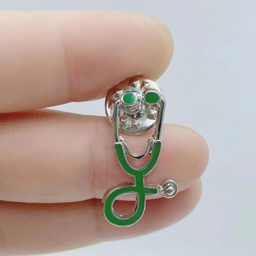 Broche de Estetoscopio de Doctor de Dibujos Animados - Joyería Creativa Europea y Americana