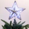 Estrella superior del árbol de Navidad del brillo con las luces LED adorno brillante de la copa del árbol de Navidad para la decoración del festival de Navidad del hogar
