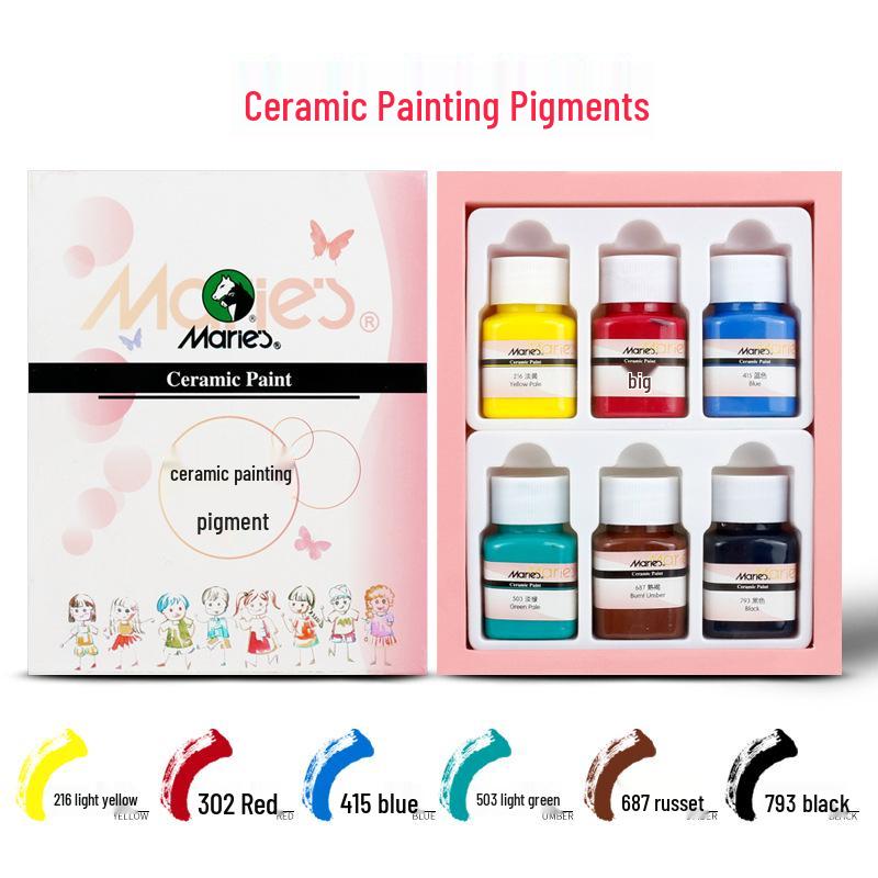 Mali 30ml Ceramic & Glass Hand-Painting Acrylic Pigment for DIY Projects