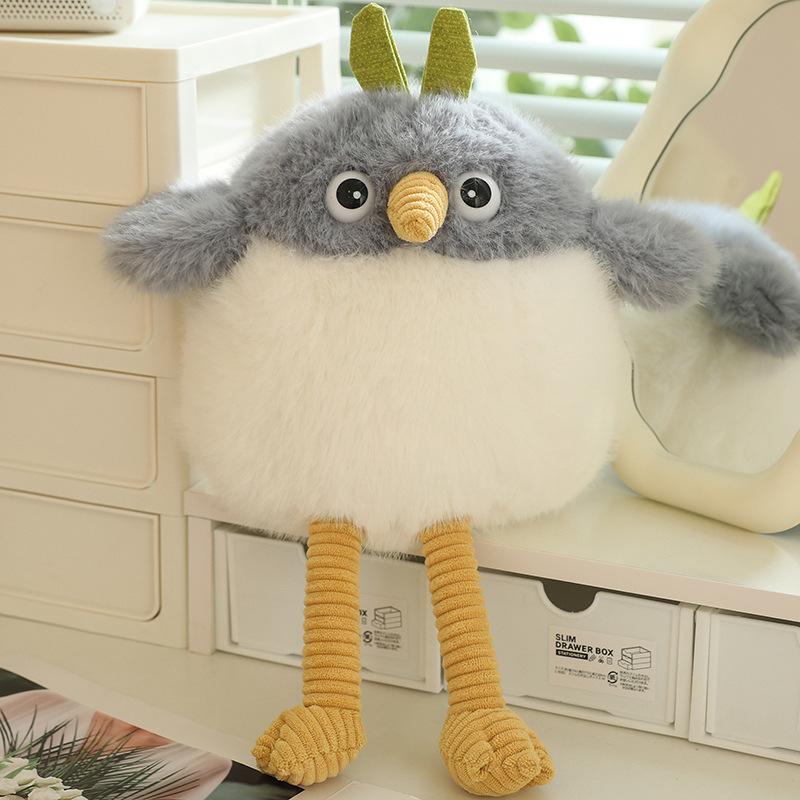 Creative Cute Birdie Cloth Doll Throw and Grab Machine Doll Plush Toy Birthday Gift Doll for Girls