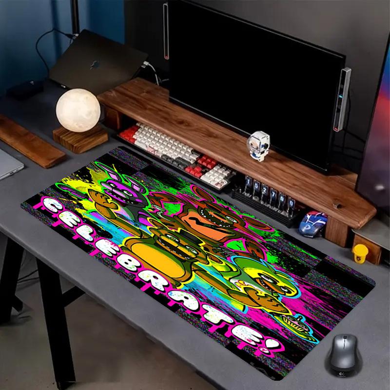 Five Nights at Freddy's Druck-Mauspad, Anti-Rutsch-Schreibtisch-Tastaturmatte, für PC Laptop Gaming Arbeiten Tägliche Nutzung, Cooles Festival-Überraschungsgeschenk