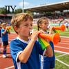 Outdoor Cheering Horn 2Pcs Soccer Horn, 3 Tone Sports Fan Noise Maker, Fall-resistant Noisemaker Handheld Football Stadium Trumpet for Game Day, Party