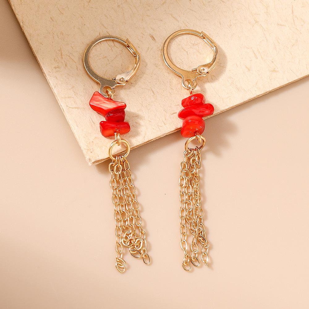 Cute Summer Beach Starfish Drop Earrings for Women Girls Boho Tassels Earrings Party Holiday Jewelry Gifts