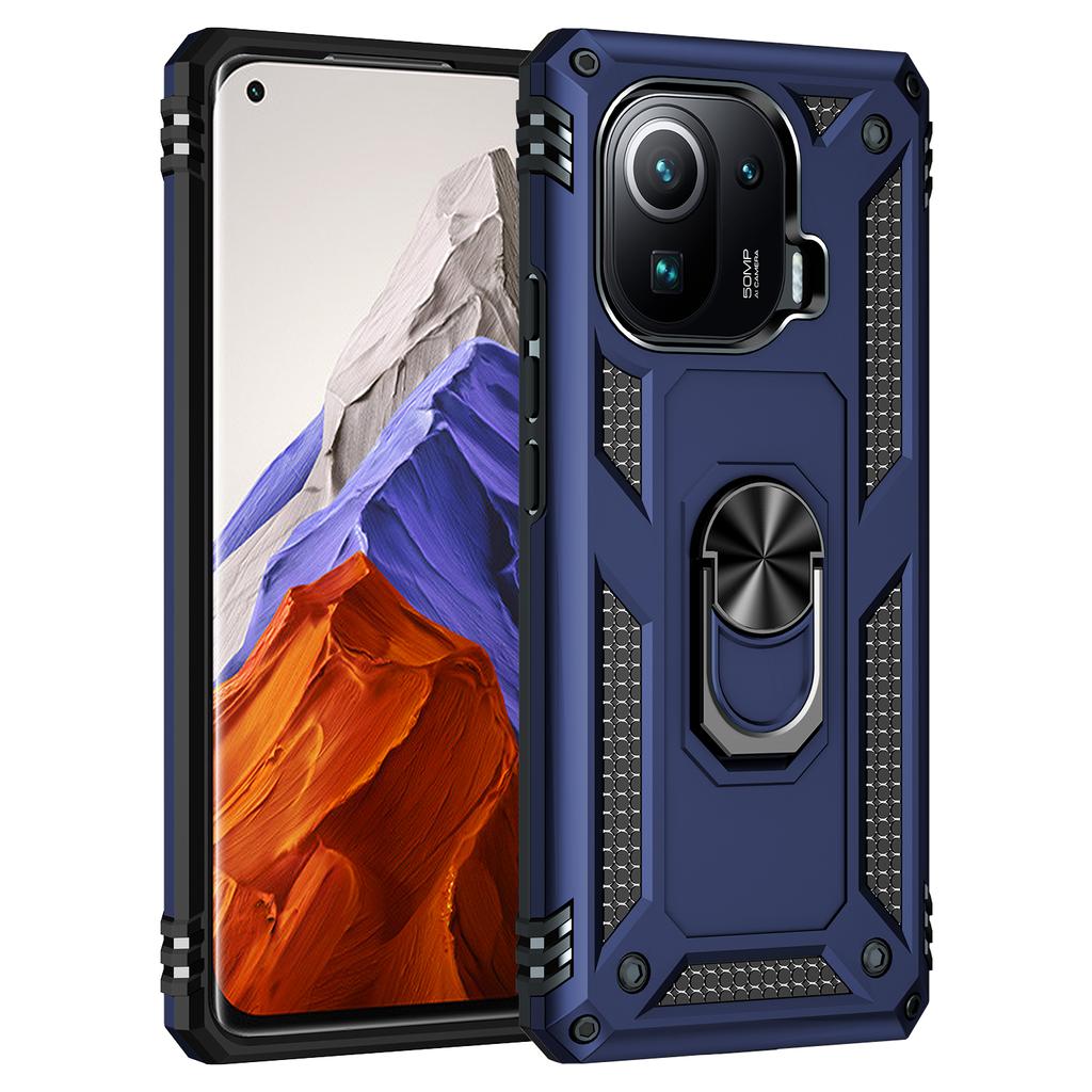 Shockproof Cover For Xiaomi Mi 11 Pro Case Mi 11 Pro Ring Holder Phone Case For Xiaomi Mi11 Pro 11Pro Funda Coque Business Capa