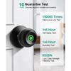 Fingerprint Door Lock, Smart Fingerprint Door Knob with Lock, Biometric Door knob with App Control & Key, Keyless Thumbprint Entry Door Lock for