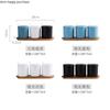 Ceramics Spice Jar Three-piece Set Home Kitchen Supplies Spice Container Salt Shaker Seasoning Box Condiment Box Seasoning Jar