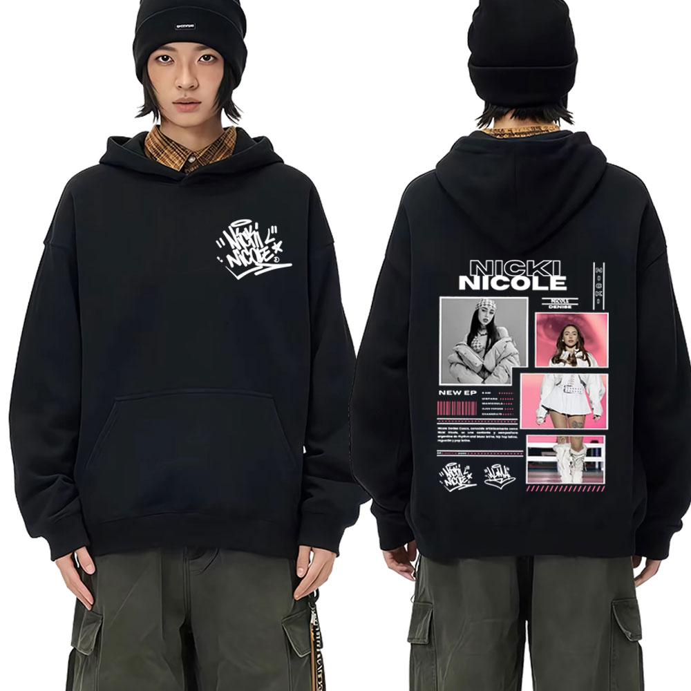Singer Nicki Nicole Album Tour 2025 Autumn Winter Men's Women's Fashion Aesthetic Sweatshirts Casual Cotton Hoodies Streetwear