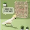 Parrot Climbing Net Swing Toy Ladder Nibbling Toy Grass Woven Net Hanging Hammock