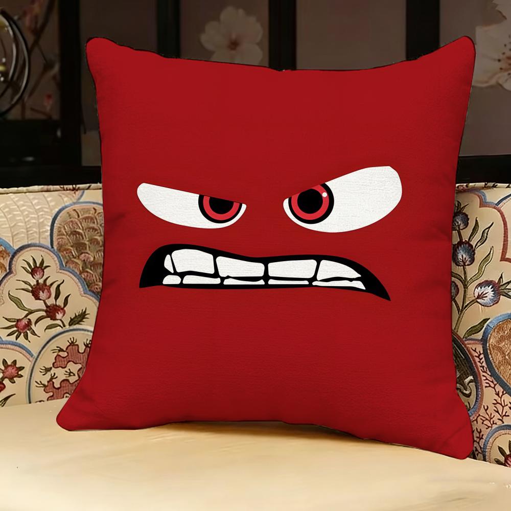 CARTOON ANGRY EYES Pillow Case Pillowcase Doublesided Printed Sofa Cushion Bedroom Headboard Pillow
