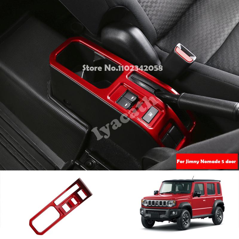 RHD FOR SUZUKI Jimny Nomade 5 Door /SIERRA 3 Door 2025 2026 ABS Carbonfiber Handbrake Button Panel Frame Interior Accessories