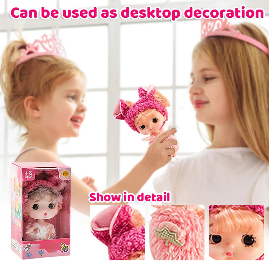Doll Cute Toy Figurine 6-piece Set, Simulation