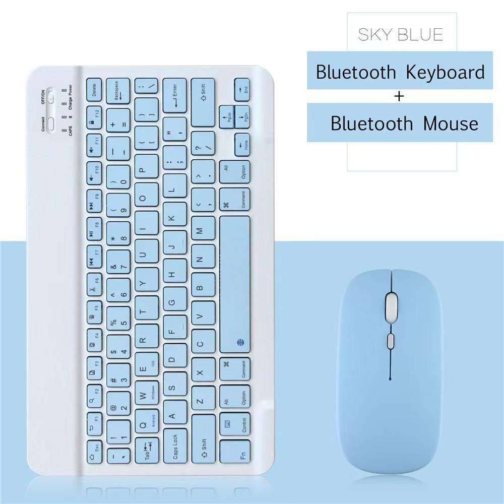 10 Lnch Wireless Bluetooth Mini Keyboard For iPad Phone Tablet Portable Bluetooth Keyboard and Mouse For Samsung Android