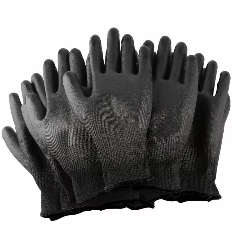 Nitrile safety coated work gloves PU and palm coated gloves safety gloves are suitable for construction and maintenance vehicles