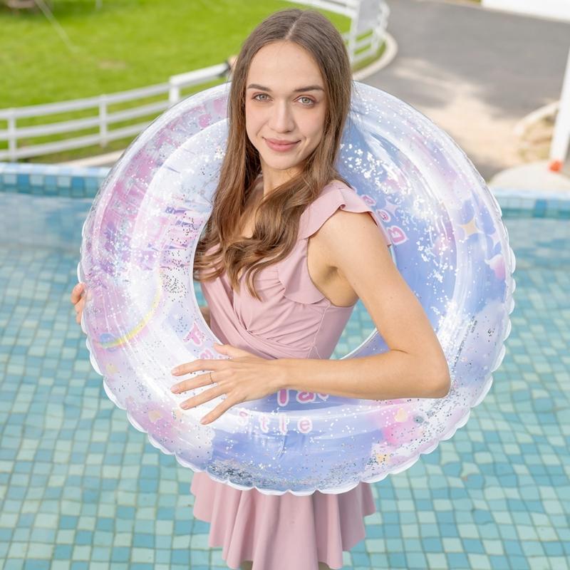 Flower Swimming Rings Inflatable Swim Rings Inflatable Pool Float Flower Floats Swimming Pool Hoop Swim Float Rings