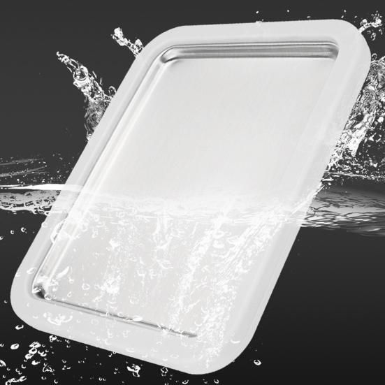 Fried Ice Machine Stainless Steel Large Freezing Tray with 2 Non-Stick Scrapers Fried Yogurt Maker