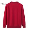 Single-breasted Mother Winter Sweater Coat Flower Print Cardigan Buttons Elastic Keep Women Warm Round Neck Plus Size Grandma Clothing