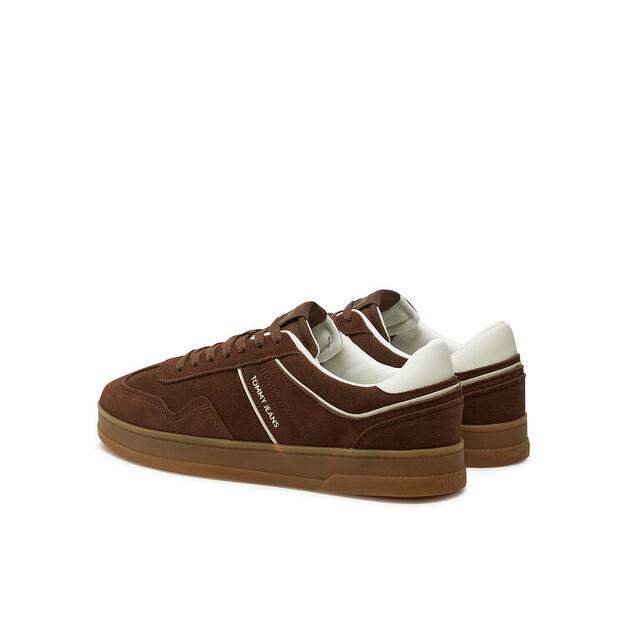 Мужские кроссовки Tommy Jeans The greenwich замша em0em01516 коричневые