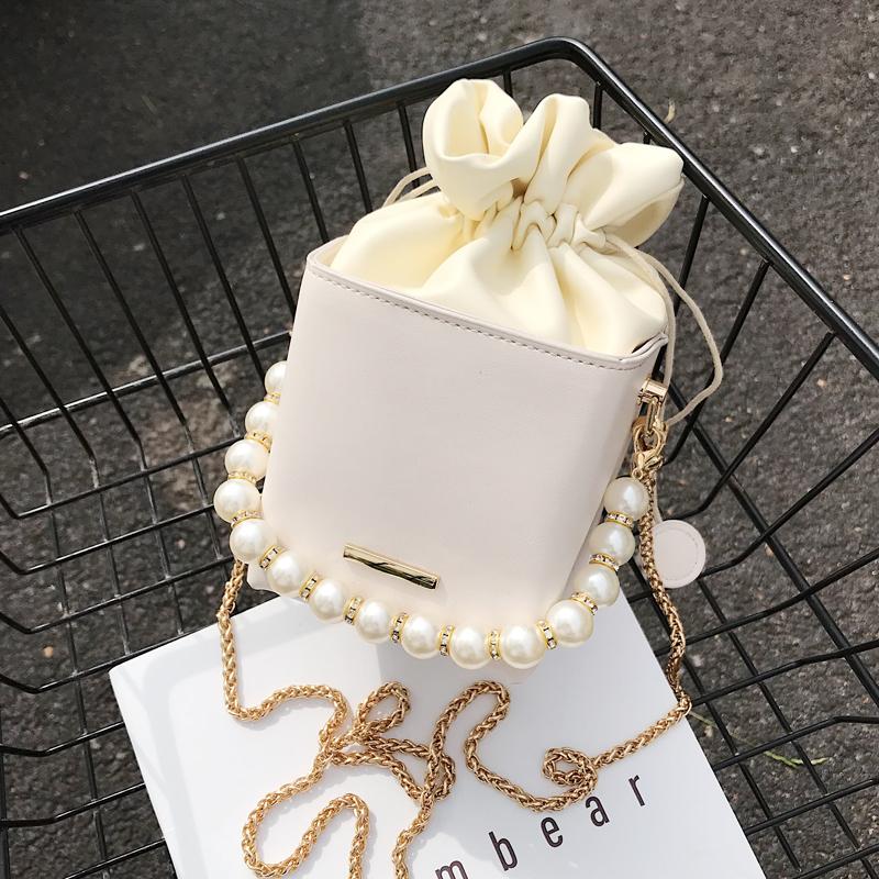 Buy Box Shape PU Leather Sling Crossbody Bags for Woman 2022 Kawaii