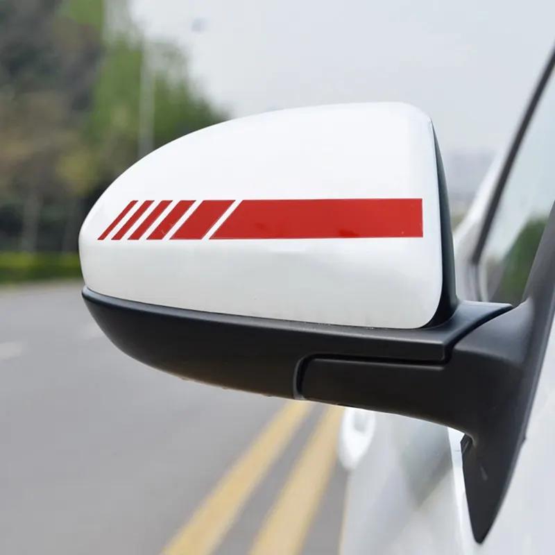 Car Rear View Mirror Stickers Decor Stripes Decal Waterproof DIY Car Body Sticker Side For All Car Auto Accessories