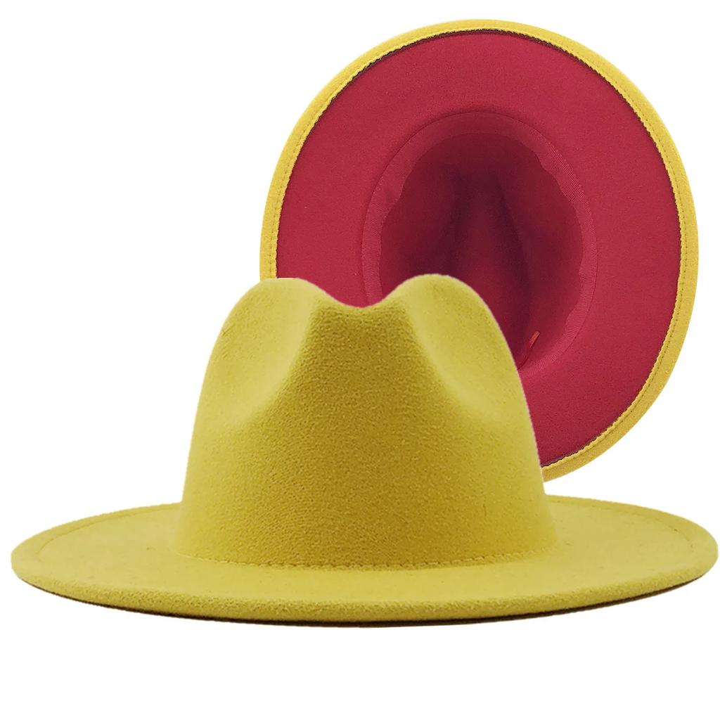 2025 Wool Felt Fedora Hat Wide Brim Jazz Party Hat for Women Men Autumn Winter Fashion