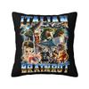 Italian Brainrot Cappuccino Assassino Throw Pillow Case Home Decorative Cushions Cover For Sofa Car Square Polyester Pillowcase