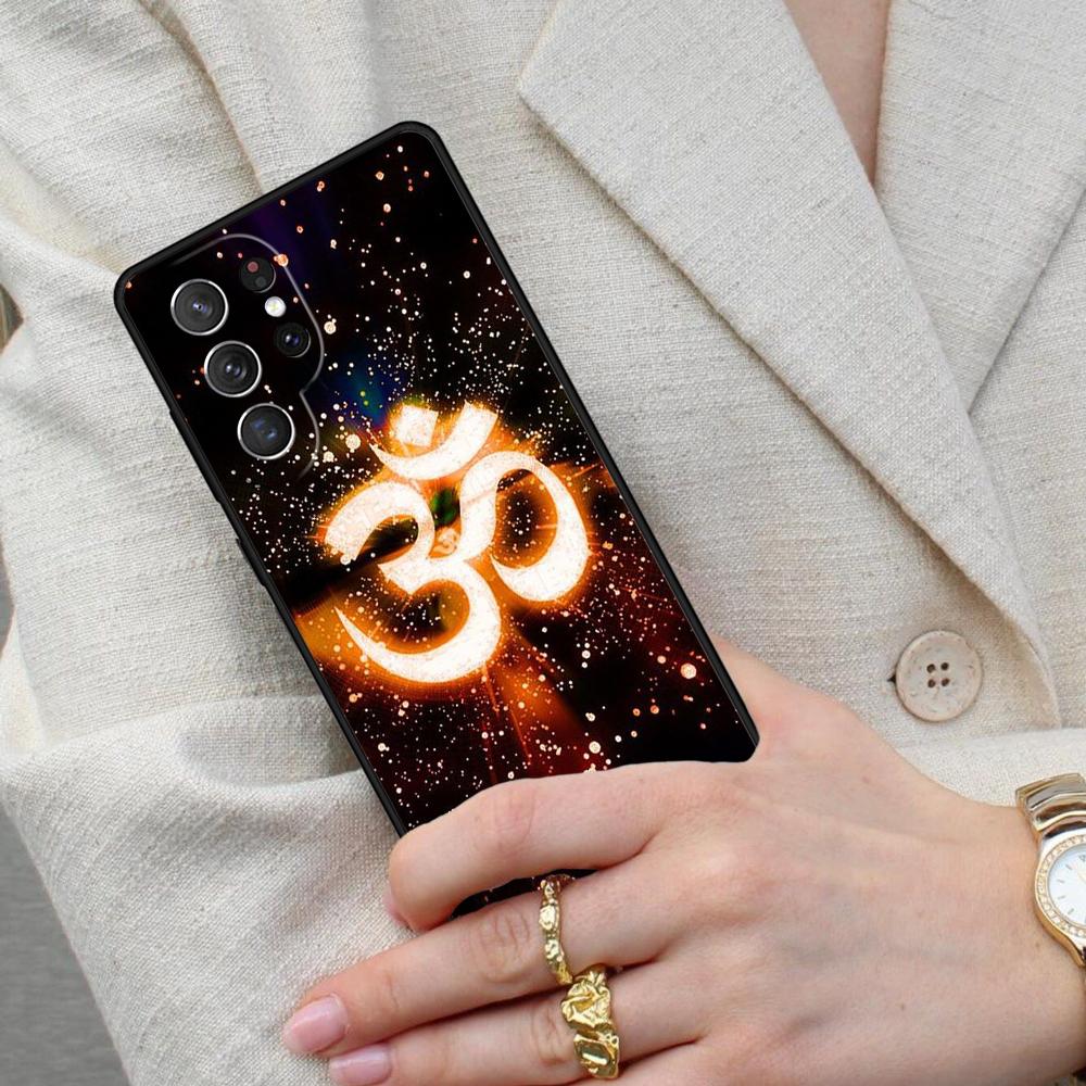 Aum Om Symbol Cell Phone Case for Samsung Galaxy S26 Ultra S25 S24 S23 S22 S21 S20 Note10 Cover