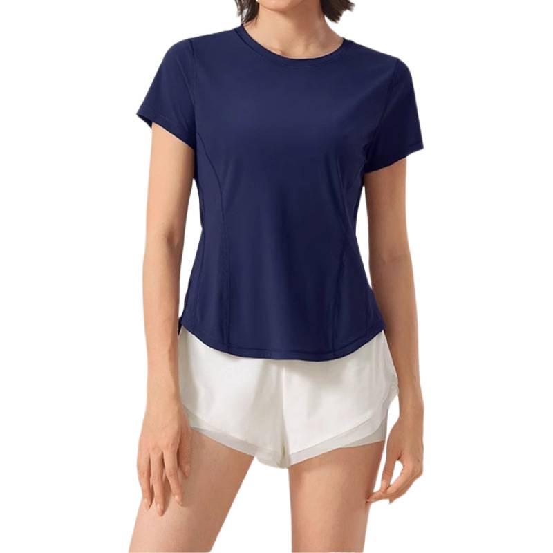 Women's Quick-Dry Fitness T-Shirt: Breathable, Slimming, Short-Sleeve Yoga & Running Wear