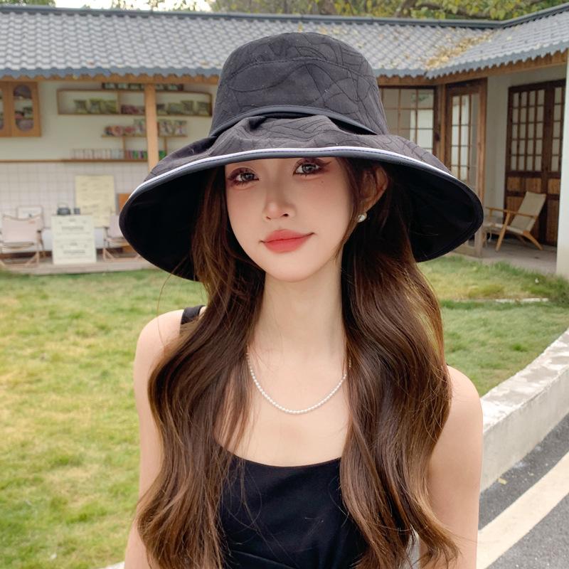 

Летняя шляпа женская солнцезащитная шляпа-ведро с бантом для путешествий путешествий с большими полями солнцезащитная шляпа
