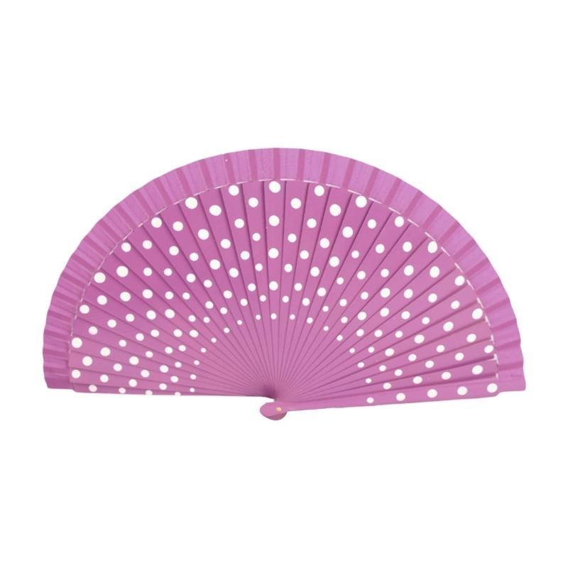 Dots Pattern Folding Fan Clothing Accessories Flamenco Spanish Classical Dance Performances Handheld Fan Hand Fan