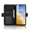 For ZTE Blade A56 Leather Case Phone Wallet Cover with Multiple Card Slots