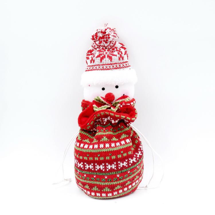 Christmas Gift Bags: Santa, Snowman & Reindeer Apple Totes for Kids' Candy